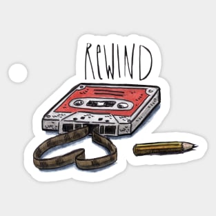 Rewind Sticker